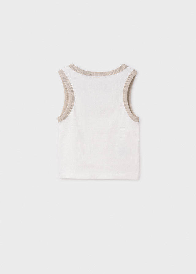 Girl's embroidery suspenders t-shirt