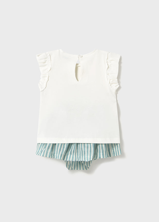 Completo gonna e maglietta farfalla baby femmina