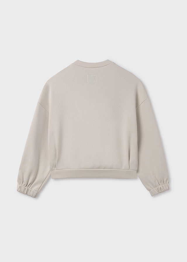 Girl's sweatshirt with zip pockets