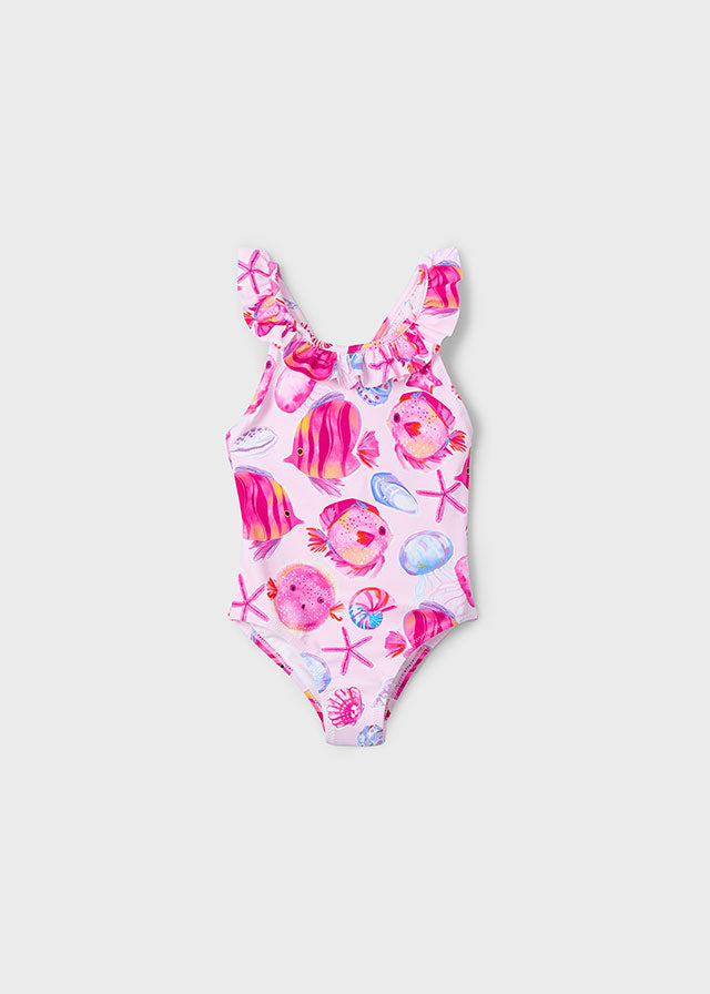 Costume stampato volant bambina