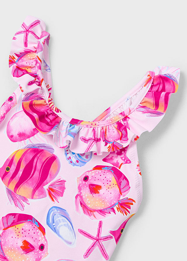 Costume stampato volant bambina