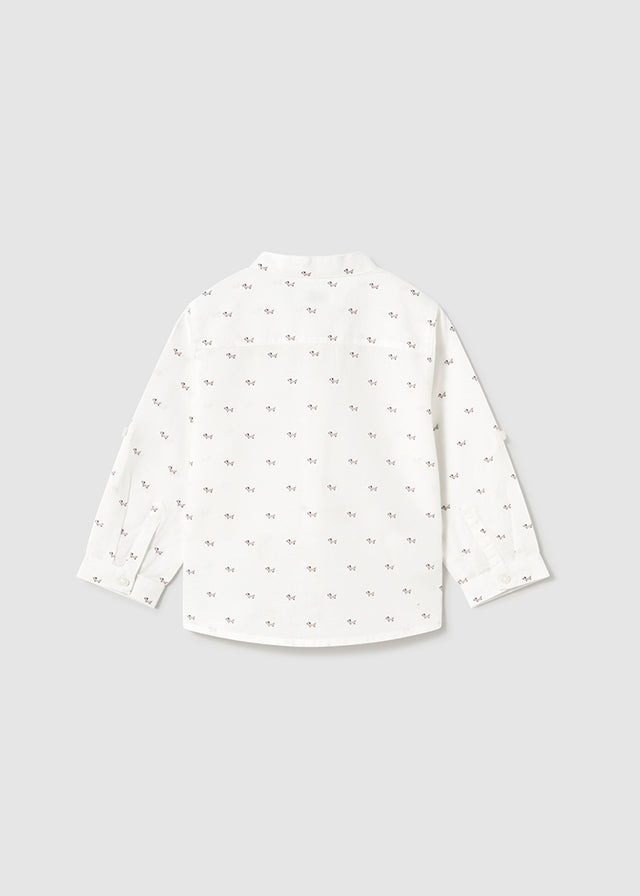 Camicia manica lunga colletto coreana baby maschio