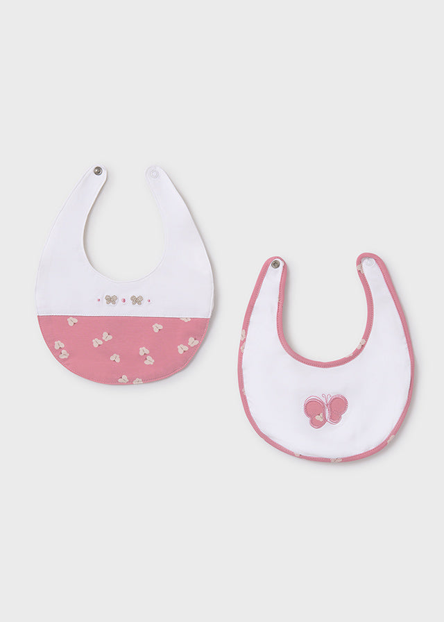Set 2 bavaglini impermeabili neonata