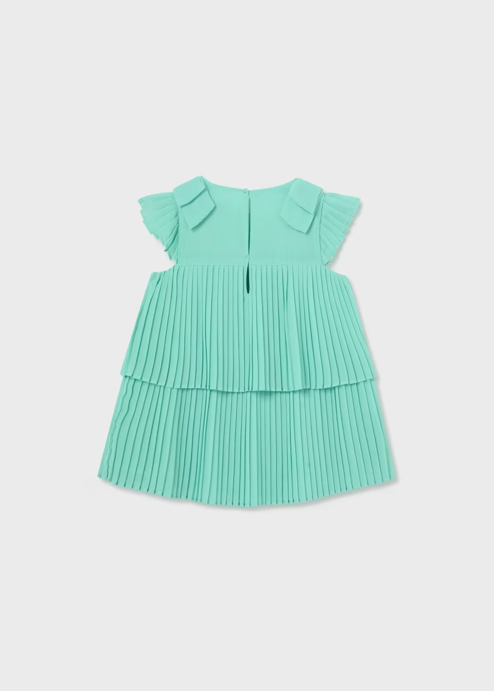 Vestito plissettato fiocchi baby femmina