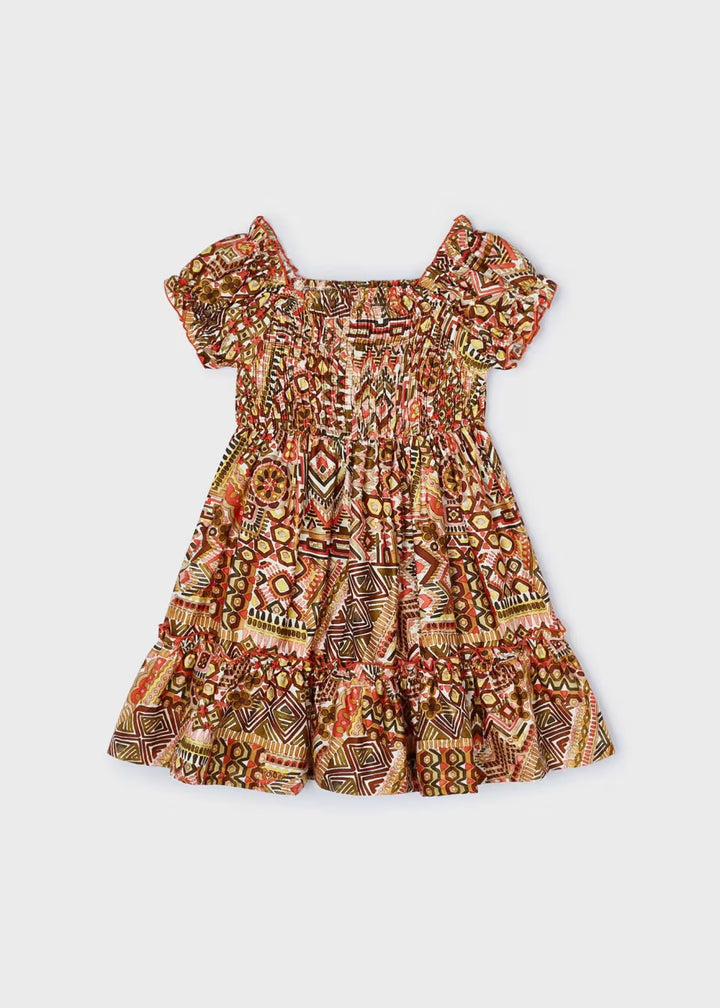 Vestito punto smock cotone bambina