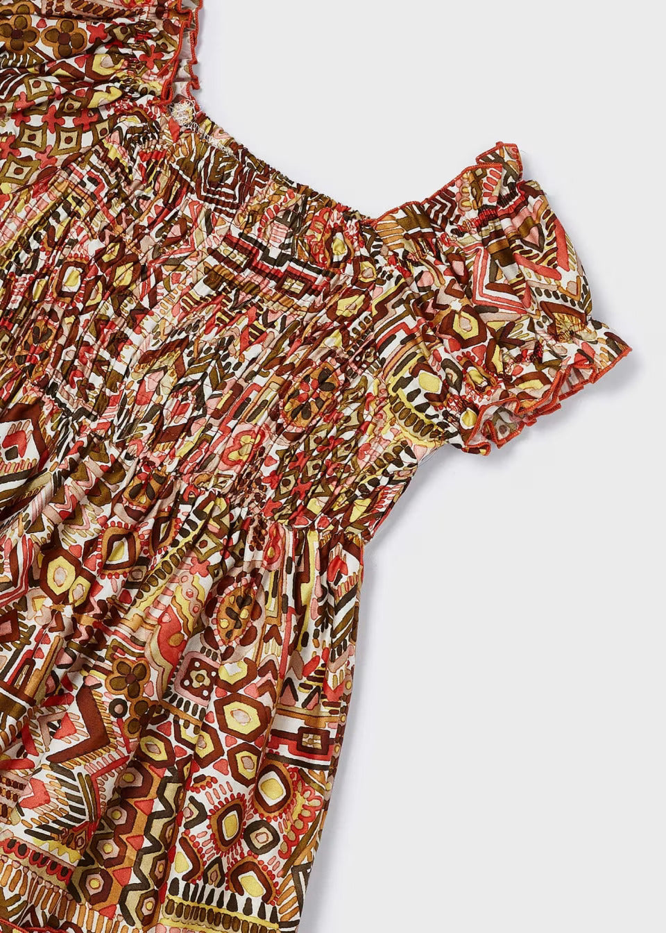 Vestito punto smock cotone bambina