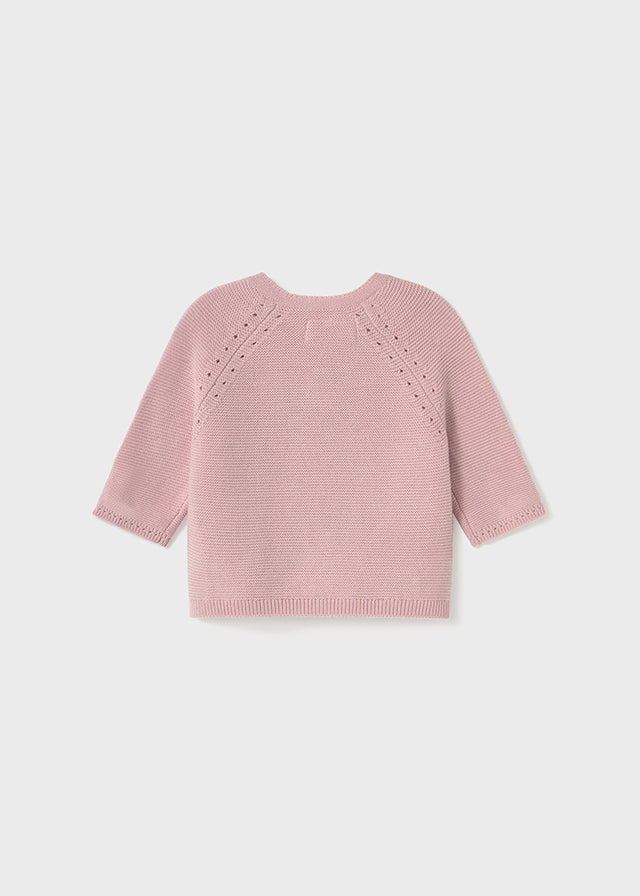 Cardigan tricot bottoni neonata