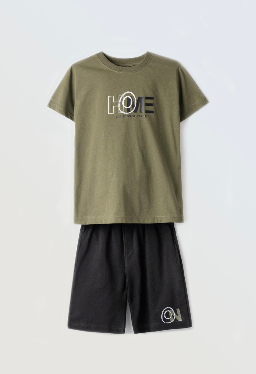 Completo maglietta e pantaloncino ragazzo