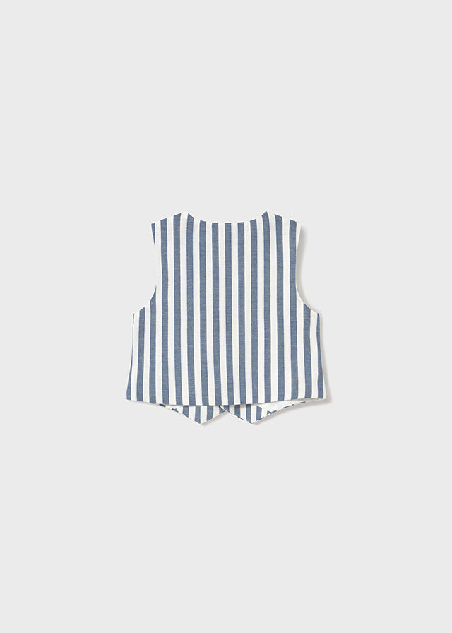 Gilet elegante lino baby maschio