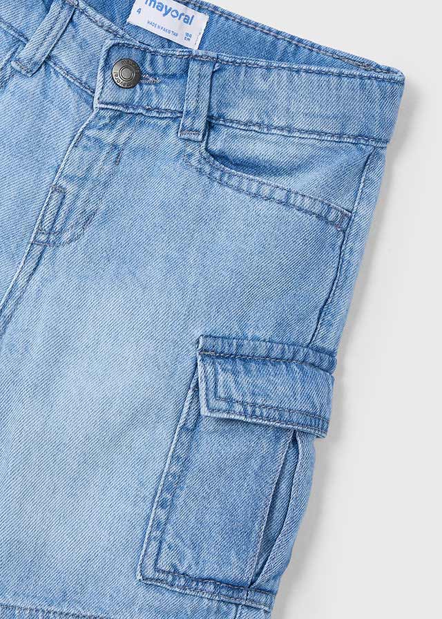 Bermuda jeans cargo bambino