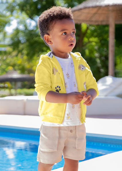 Bermuda vita regolabile TENCEL™ Lyocell baby maschio
