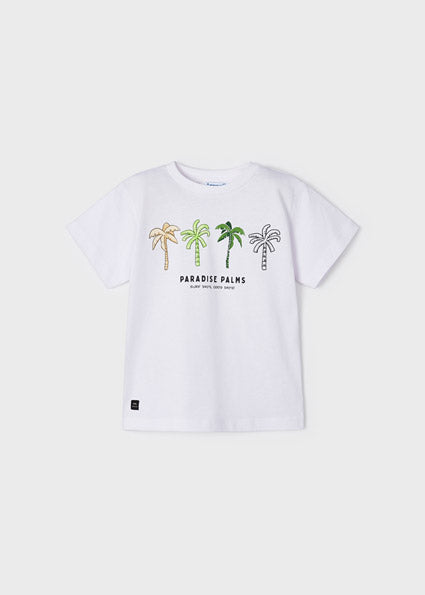 T-shirt con motivo stampato in cotone sostenibile bambino