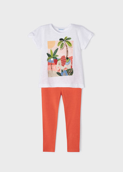 Completo 2 pezzi cotone sostenibile bambina