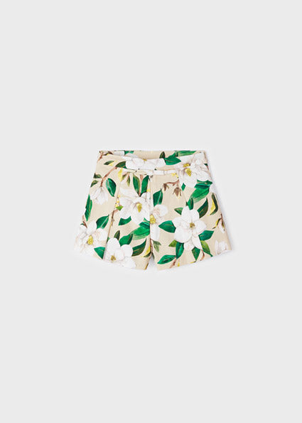 Gonna-pantalone con stampa cotone bambina