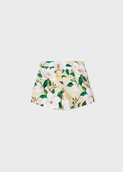 Gonna-pantalone con stampa cotone bambina
