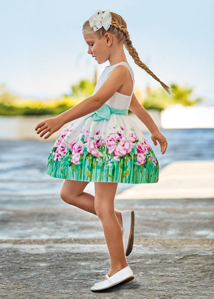 Abito con stampa cotone bambina