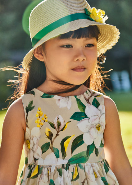 Vestito stampato cotone bambina