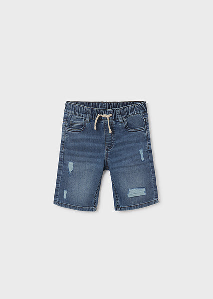 Bermuda jeans cotone sostenibile ragazzo