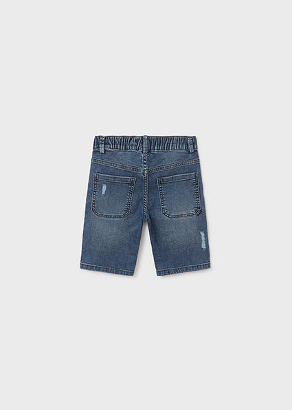 Bermuda jeans cotone sostenibile ragazzo