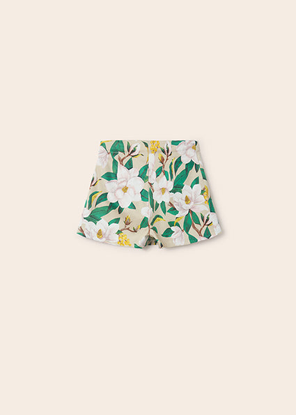 Gonna-pantalone stampata cotone ragazza