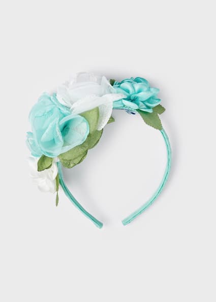 Cerchietto con applicazione floreale bambina