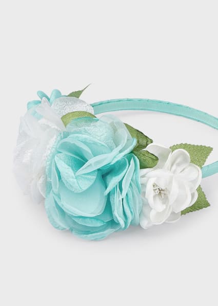 Cerchietto con applicazione floreale bambina