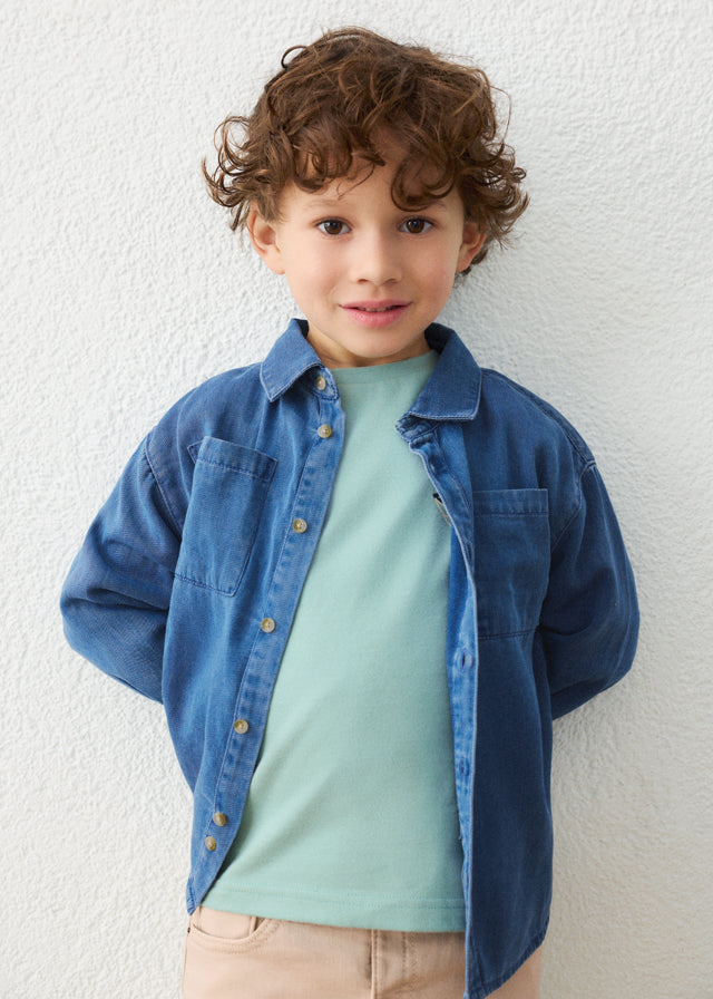 Camicia manica lunga jeans bambino Mayoral