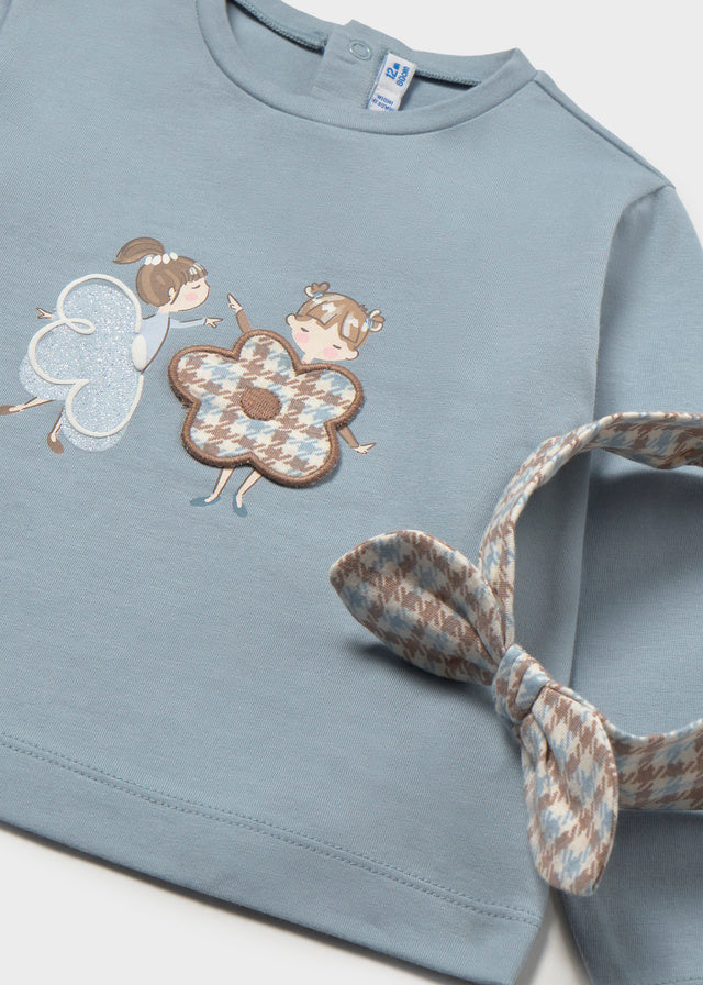 Maglietta manica lunga con cerchietto girl Mayoral