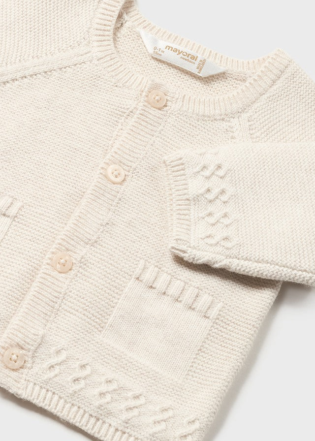 Cardigan tricot neonato