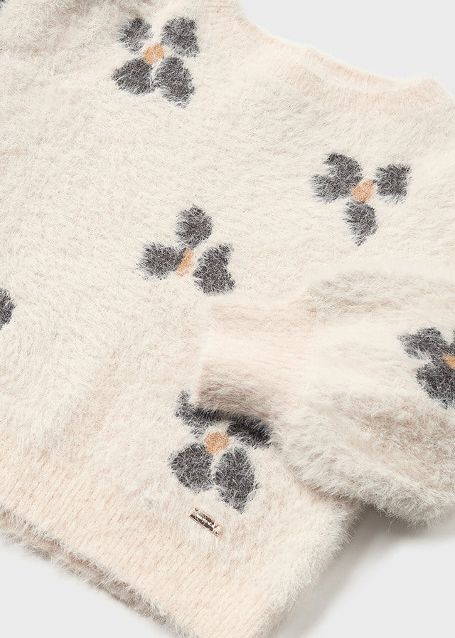 Maglione jacquard baby femmina