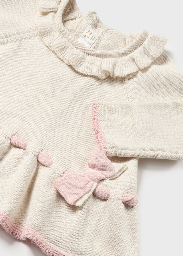 Completo 3 pezzi tricot neonata