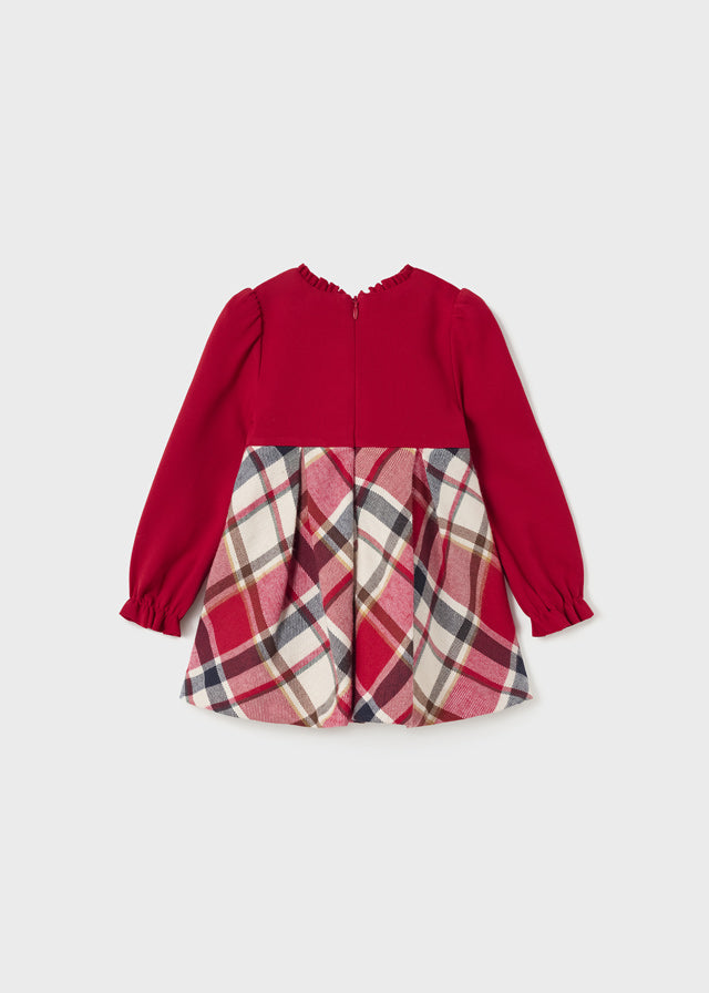 Vestito combined stampato baby femmina