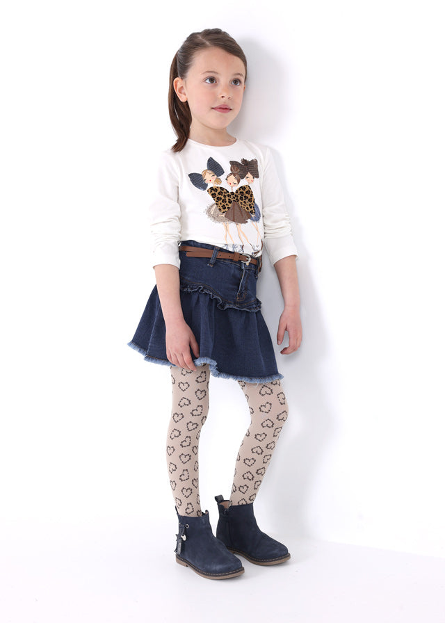 Maglietta stampata cotone bambina