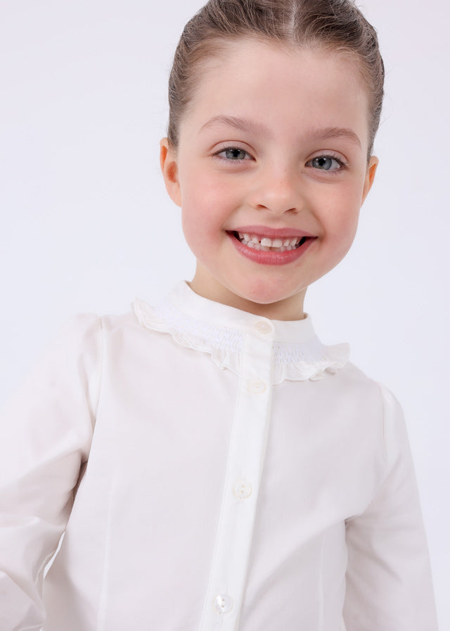 Blusa punto smock bambina