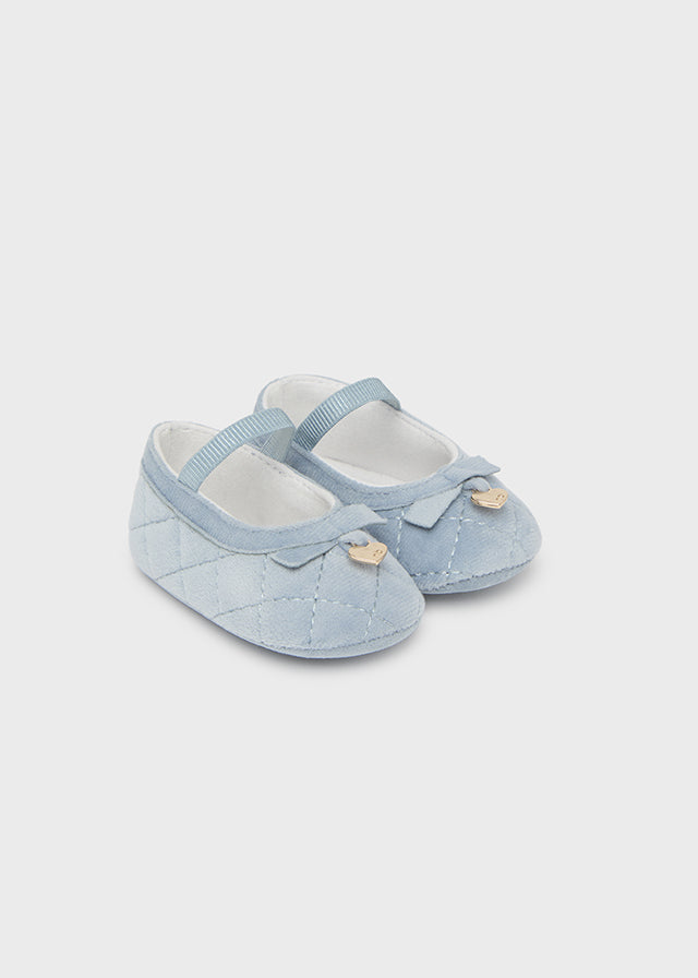 Ballerine velluto neonata