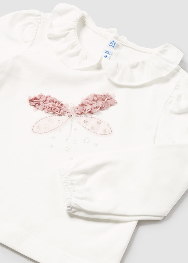 Maglietta elegante libellula baby femmina