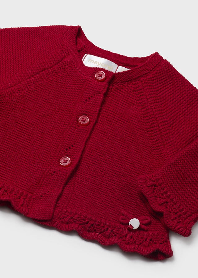 Cardigan in maglia neonata