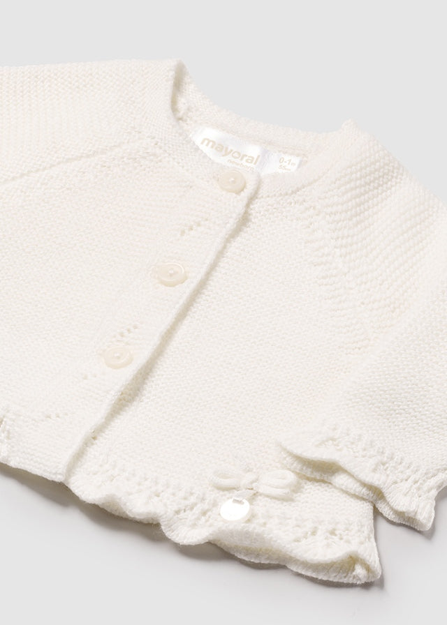 Cardigan in maglia neonata