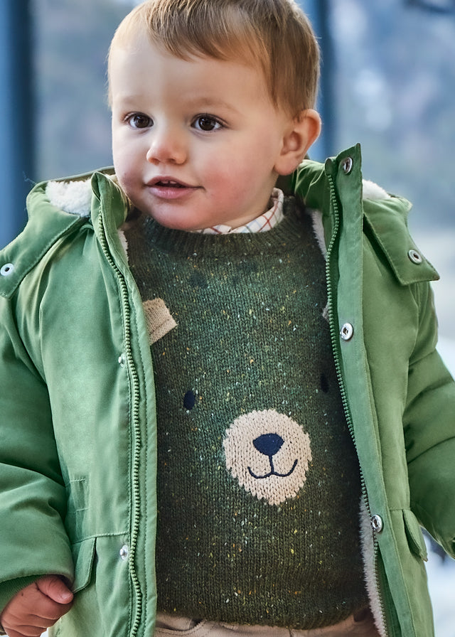 Maglione con orsetto baby maschio