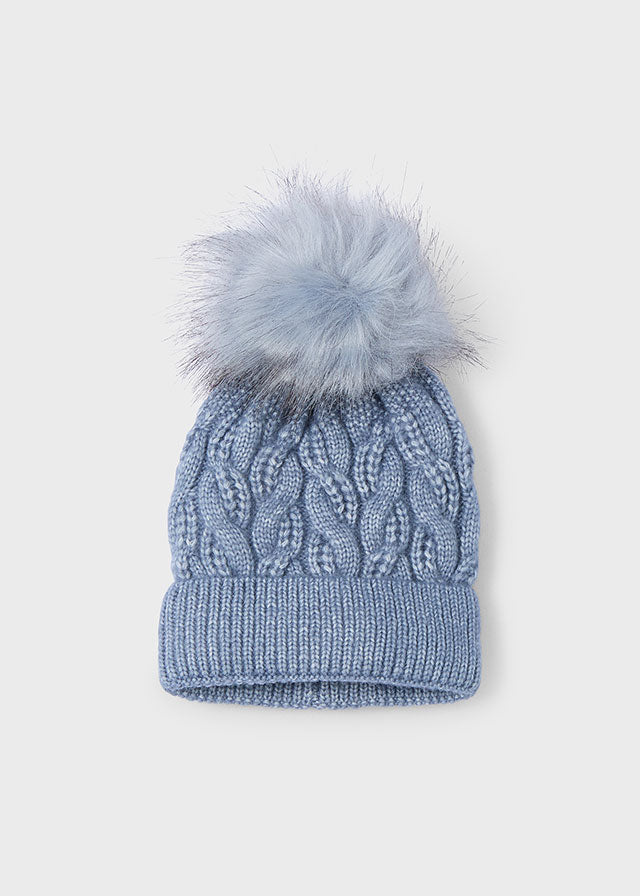 Cappello pompon bambina