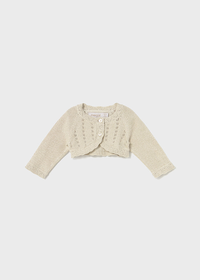 Cardigan lurex neonata Mayoral