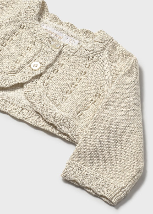 Cardigan lurex neonata Mayoral