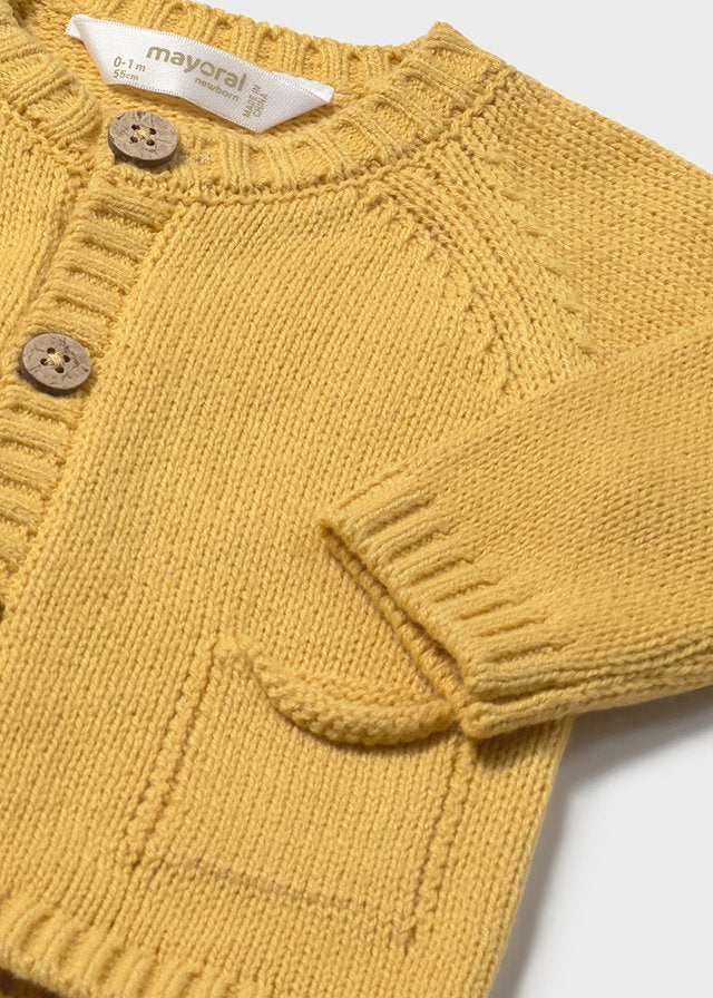 Completo 3 pezzi tricot neonato Mayoral