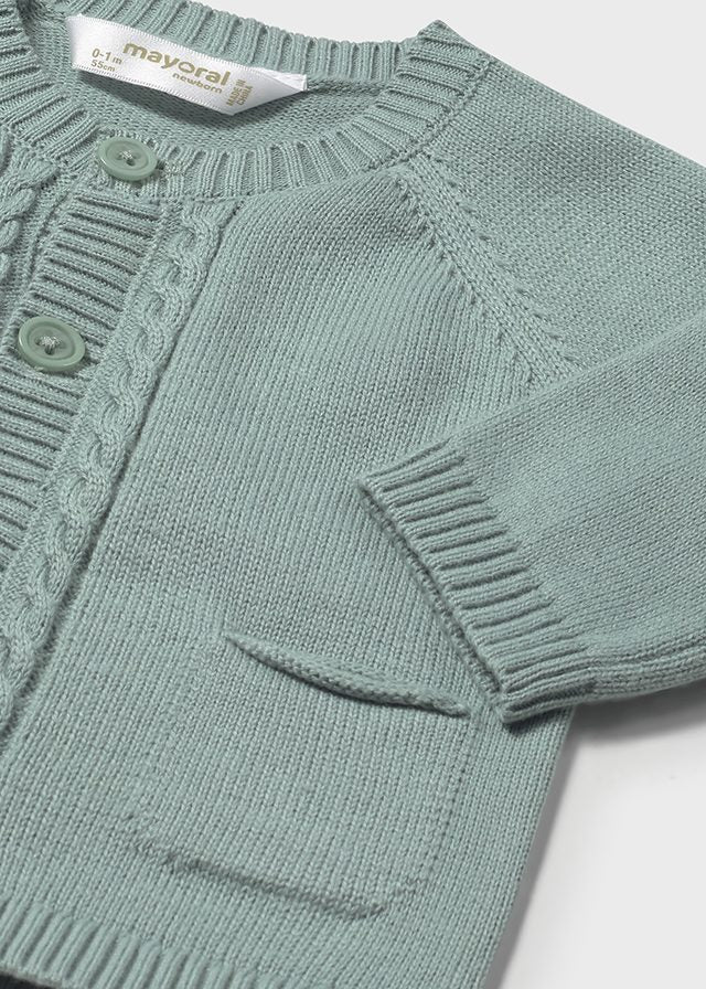 Completo 3 pezzi tricot neonato Mayoral