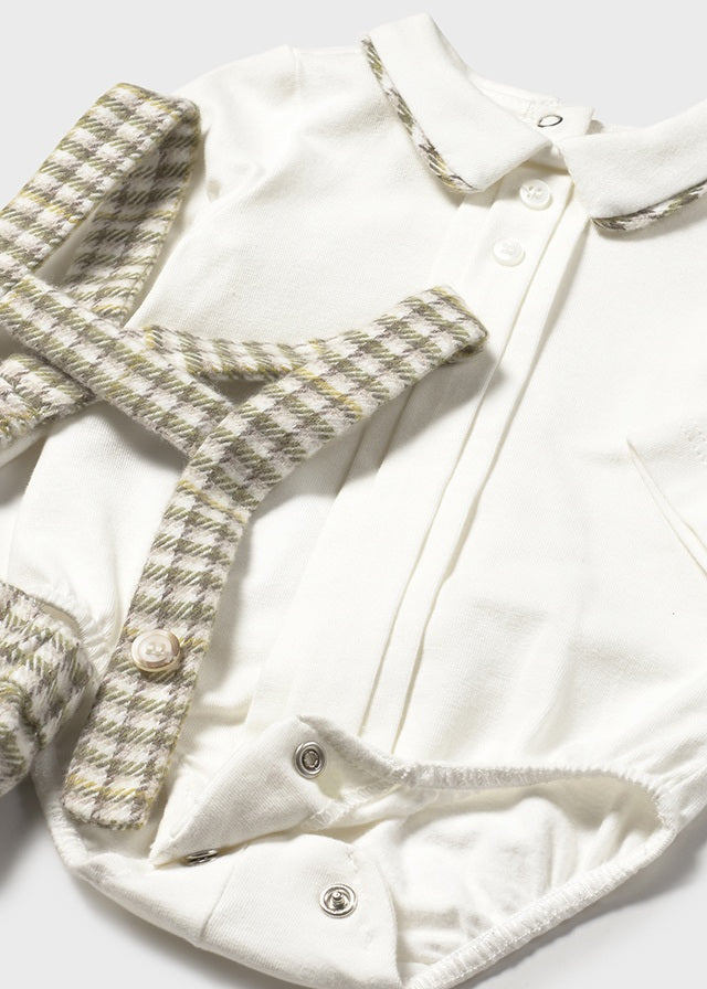 Completo pantaloncino e body neonato Mayoral
