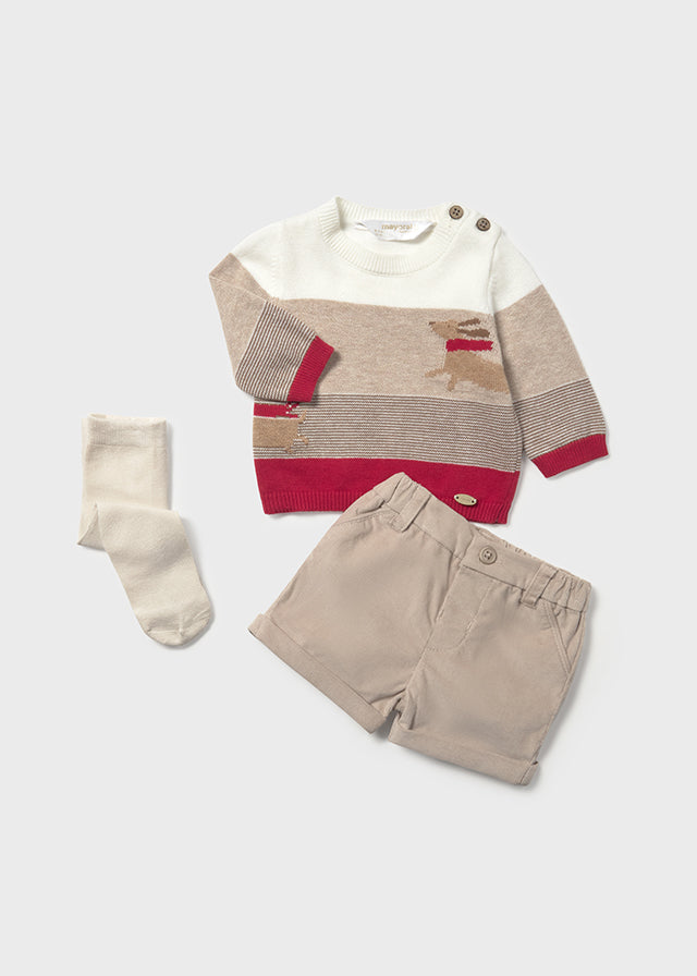Completo 3 pezzi neonato Mayoral