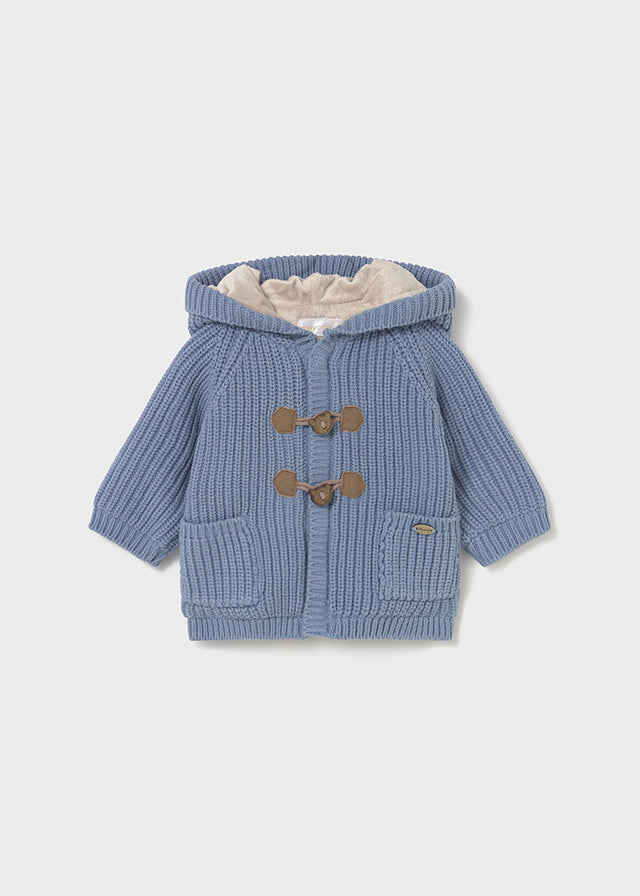 Cardigan imbottito in maglia neonato Mayoral