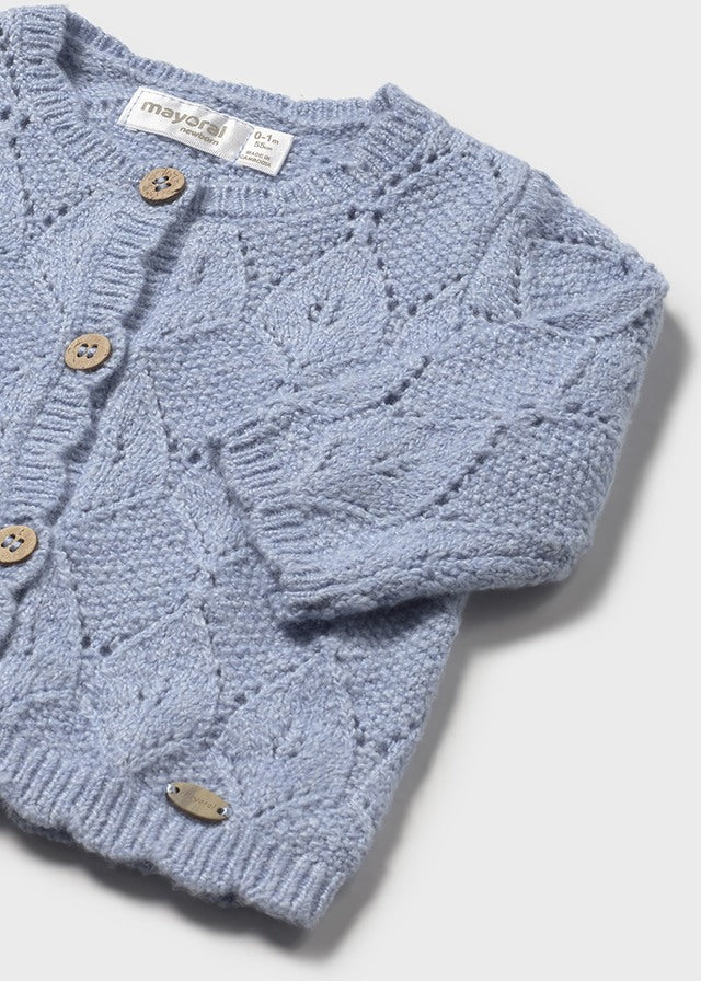 Cardigan in maglia neonata Mayoral