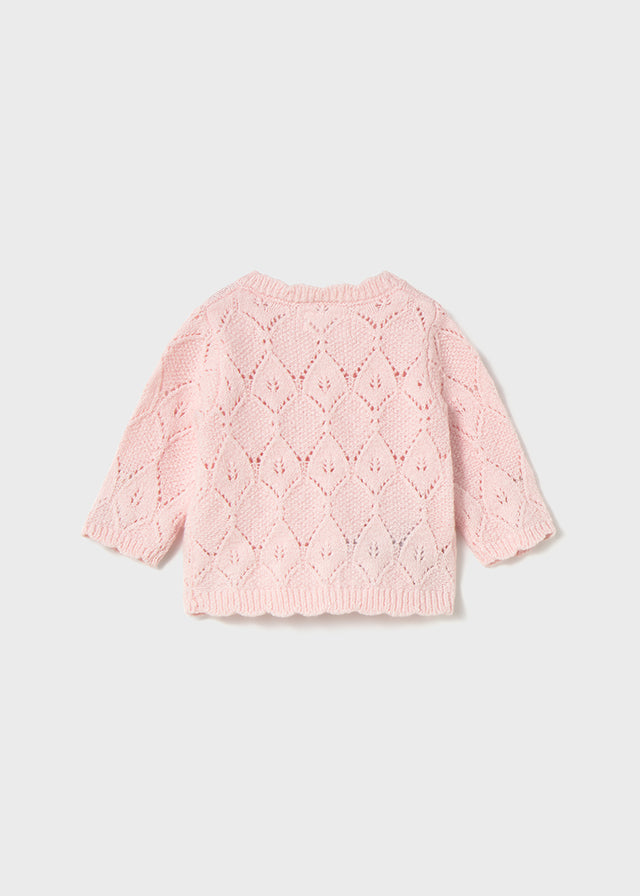 Cardigan in maglia neonata Mayoral