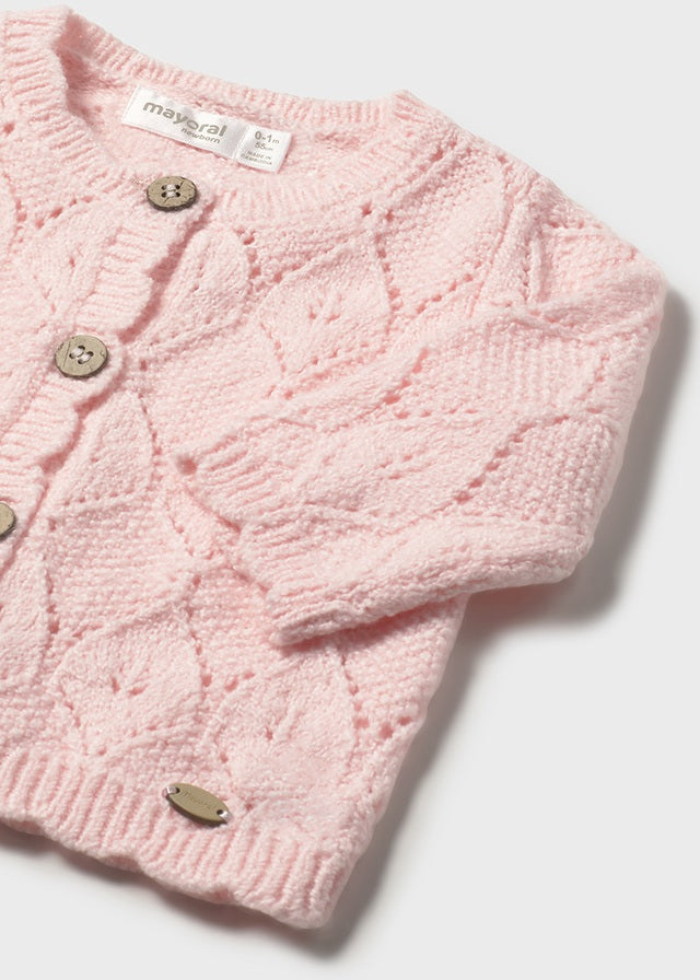 Cardigan in maglia neonata Mayoral
